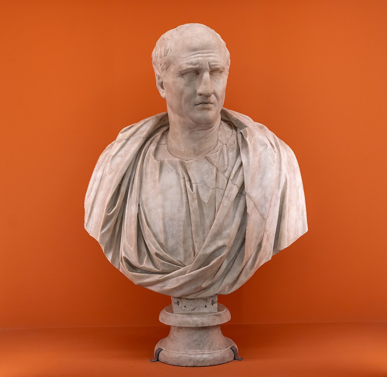 Ancient marble bust of Cicero in the Capitoline Museums, Rome