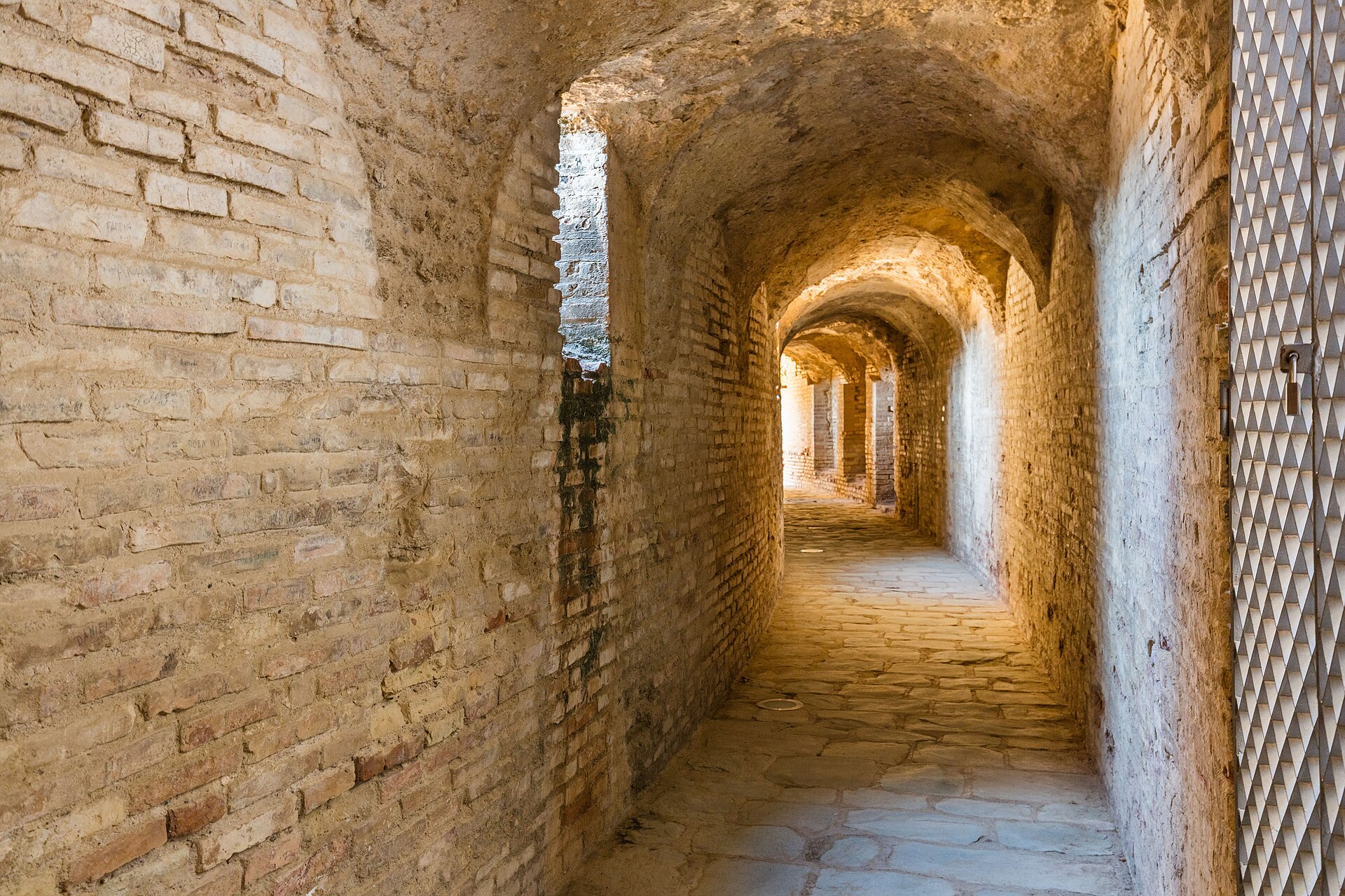 The ancient Roman amphitheatre at Italica near Seville